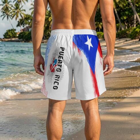 Men's National Swim Trunks Quick Dry Board Shorts with Compression Liner Casual Bathing Suit for Beach Vacation Surfing Party in Saudi Arabia