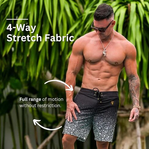 Tucann Men's Trunks 7" Compression Liner Quick Dry Zipper Pocket Chlorine Resistan 4 Way Stretch Swim Shorts for Men in Saudi Arabia