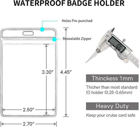 4 Pcs Cruise Luggage Tag Holders & 2 Pcs Cruise Lanyards with Waterproof Ship Card ID Badge Holder, Cruise Essentials 2026-2027 for Carnival, NCL, MSC, Princess, Royal Caribbean and Celebrity in Saudi Arabia