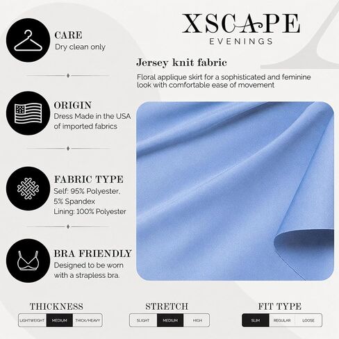 فستان سهرة رسمي نسائي طويل من Xscape مكشوف الكتفين على شكل قلب مع تفاصيل مكشكشة وثنيات in Kuwait