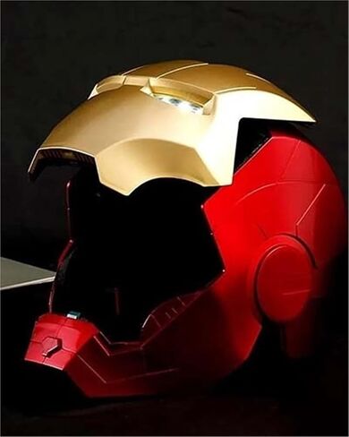 1:1 Wearable Helmet Mask with Glowing Eyes, Adults Cosplay Gift | Durable for Repeated Use(Medium) in Saudi Arabia