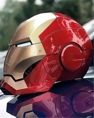 1:1 Wearable Helmet Mask with Glowing Eyes, Adults Cosplay Gift | Durable for Repeated Use(Medium) in Saudi Arabia