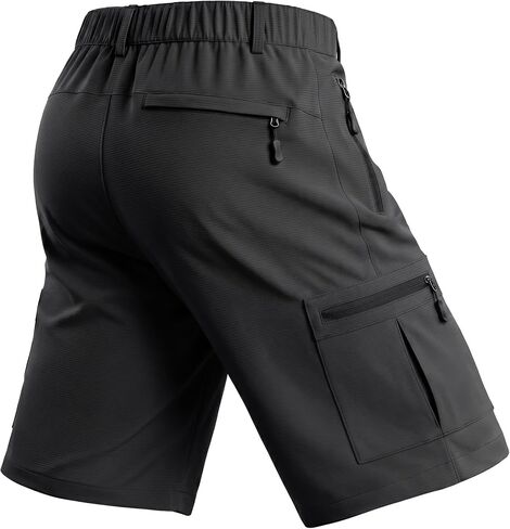 Men's Hiking Cargo Golf Hybrid Shorts 9" Lightweight Quick Dry 5 Zipper Pockets Outdoor Casual Active Shorts in Kuwait