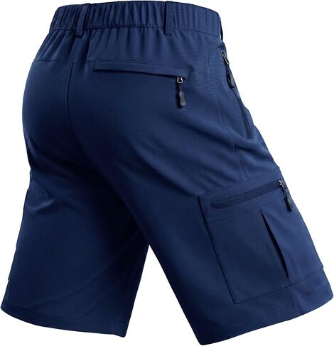 Men's Hiking Cargo Golf Hybrid Shorts 9" Lightweight Quick Dry 5 Zipper Pockets Outdoor Casual Active Shorts in Kuwait