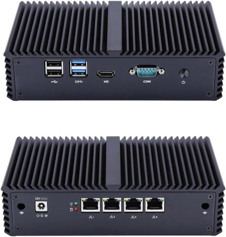 Qotom DIY Firewall/Router/VPN Appliance/Gateway Device/DHCP Server/DNS Server, 4X 2.5G LAN, RS-232, Core i3-5005U, 8GB RAM 64GB SSD in Saudi Arabia