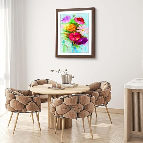 HLiWEGNS Dark Brown 14x18 Frame - Single Frame - Rustic Woodgrain 14x18 Poster Frame for Pictures 12x16 with Mat or Picture Frame Without mat for Wall Gallery Display in Saudi Arabia