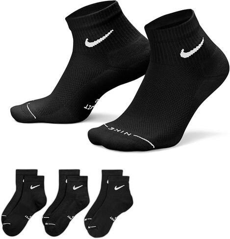 Nike Unisex Adult Everyday Elevated Ankle Socks (3-Pack) | Mens and Womens in Kuwait