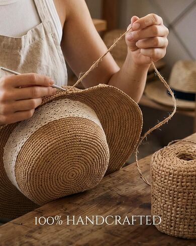 Sun Hats for Women, Packable Beach Hats for Women UV Protection, Summer Hat with Adjustable Chin Strap, Womens Wide Brim Straw Bucket Hats Khaki in Kuwait