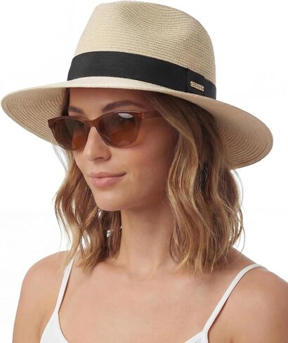 Packable Panama Hat for Men & Women - Breathable Unisex Fedora Style Sun Hat in 3 Size for Beach, Travel and Everyday in Kuwait