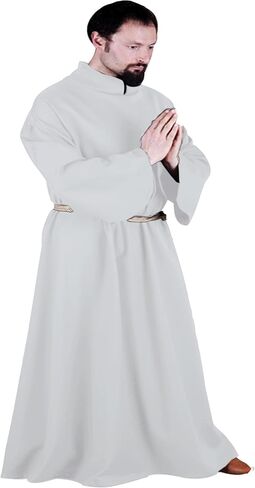 SUNLEXA Medieval Knight Tunic Halloween Costume Cosplay Costumes Mens Church Priest Cassock Dress Roman Cassock (S-6XL) in Saudi Arabia