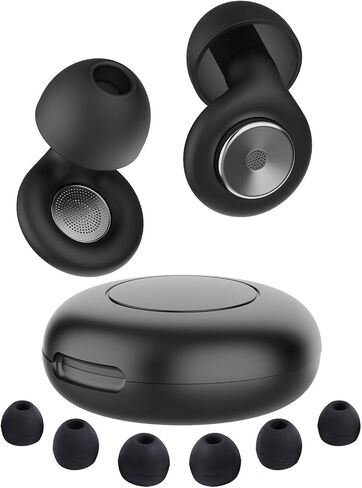 Ear Plugs for Sleeping, 50dB Noise Cancelling Ear Plugs for Noise Reduction, Reusable Silicone Sleeping Earplugs for Snoring, Concert, Shooting & Plane Travel with 8 Eartips Case in Kuwait