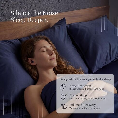 Nox Sleep Earplugs for Sleeping – Soft Silicone Ear Plugs for Side Sleepers – Comfortable Noise Reducing Earplugs for Snoring, Travel & Deep Sleep – 28dB Reusable Ear Plugs in Saudi Arabia