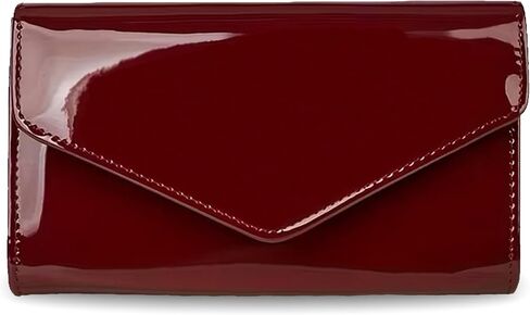 Leather Envelope Evening Bag for Women Patent PU Clutch Purse for Formal Wedding Party Cocktail Prom in Saudi Arabia