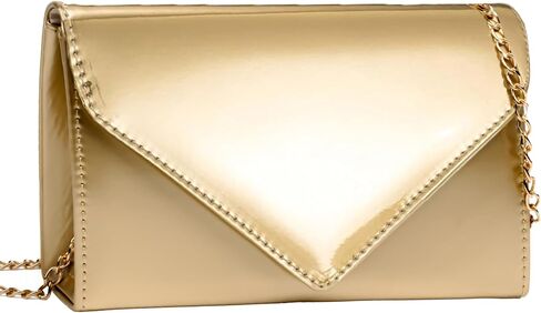 Leather Envelope Evening Bag for Women Patent PU Clutch Purse for Formal Wedding Party Cocktail Prom in Saudi Arabia
