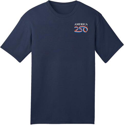 250 Anniversary USA Shirt, America250 Official Modern Logo Premium Cotton Tee 4.2oz, 4th of July Merchandise in Saudi Arabia
