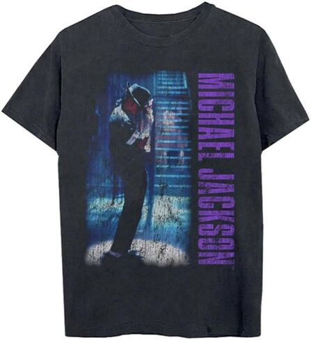 Michael Jackson Unisex Adult Michael Jackson Official Merch Black Or White Video Graphic T-Shirt in Saudi Arabia