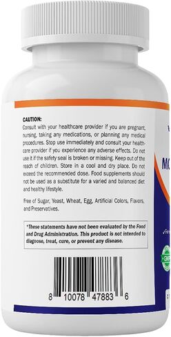 Vitamatic Chelated Molybdenum 500 mcg (as Molybdenum Glycinate Chelate) – 200 Vegetable Capsules – Trace Mineral Supplement – High Absorption – Non-GMO, Gluten Free – Made in USA in Saudi Arabia