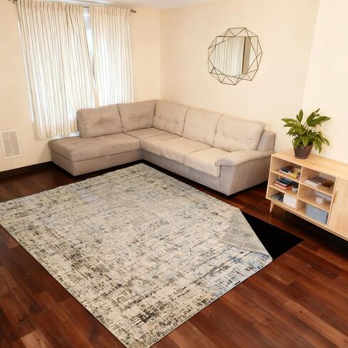 5ft x 7ft Non-Slip Rug Pads,Waterproof Extra Large Area Rugs Non Skid Rug Pad for All Floors and Finishes Durable Hardwood Floor Protective Felt Keeps Rugs in Place, Safe and Secure in Kuwait