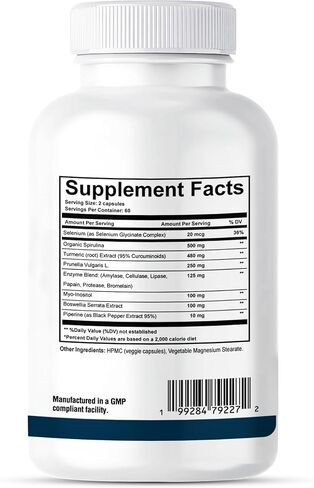 Dr. Westin Childs Thyroid Nodule Support Supplement for Gland Size, Health & Control in Women & Men: Boswellia, Turmeric, Myo-Inositol, Selenium, Prunella Vulgaris 120 ct in Saudi Arabia