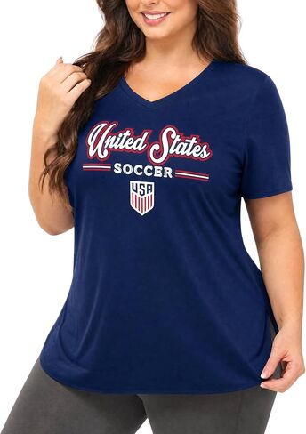 US Soccer Pluswomens Script T-Shirt in Kuwait