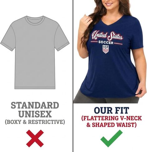 US Soccer Pluswomens Script T-Shirt in Kuwait