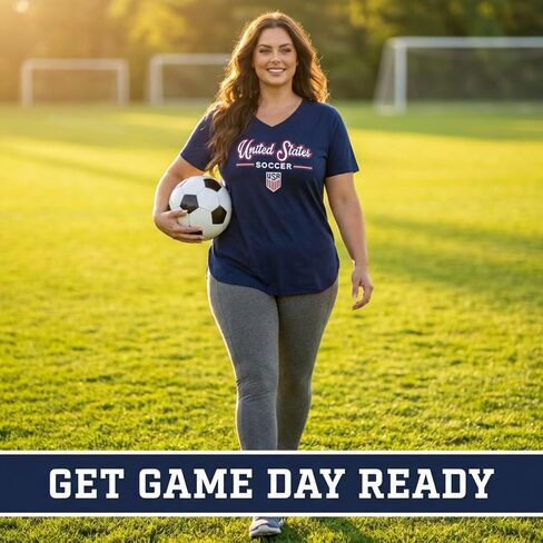 US Soccer Pluswomens Script T-Shirt in Kuwait