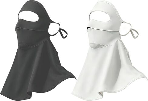 2 Pcs Sun Protection Face Mask, UPF 50+ Uv Protection Cover for Women, Neck Gaiter Scarf Breathable Cooling Uv Face Shield from Sun in Saudi Arabia