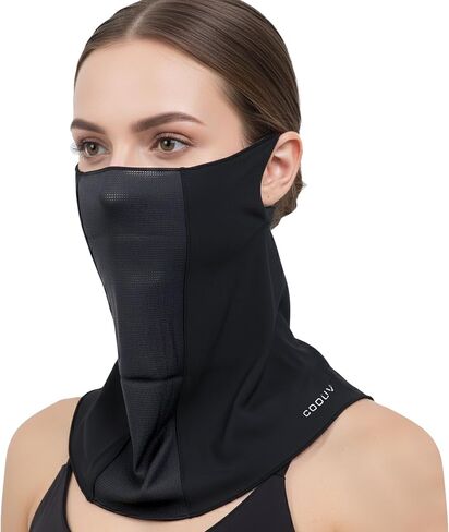 Full Face Cover UPF50+ Sun Protection,Ice Silk Cooling Face Mask UV Neck Gaiter Gradient Color Scarf Breathable Bandana in Saudi Arabia