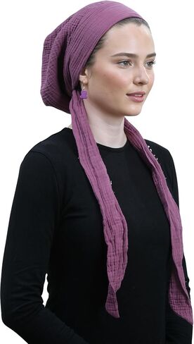 Women’s Cotton Head Covering with Ties – 100% Cotton Hair Wrap, Tichel Style, Breathable Modest Headscarf SoftFit in Saudi Arabia