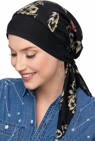 Chemo Headwrap Cancer Hair Loss Soft Turban Headwrap for Women Breathable in Kuwait