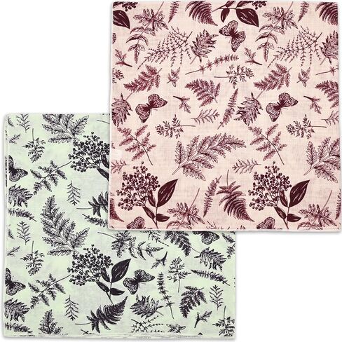 2 Pack Soft Cotton-Blend Bandana for Women and Men, 21.6''x 21.6'' Neck Head Scarf Summer Thin Bandana Headband in Saudi Arabia
