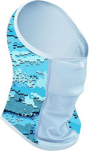 Super Breathable Neck Gaiter UPF 50+ Face Mask Sun Protection Face Shield Headscarf in Kuwait