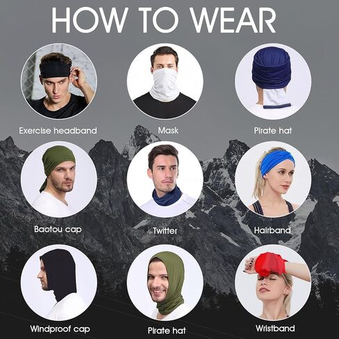 Neck Gaiter Face Mask Cooling UV Protection Breathable Dustproof Bandana Sunscreen Scarf for Men Women Outdoor Sports Hiking Fishing Gear in Saudi Arabia