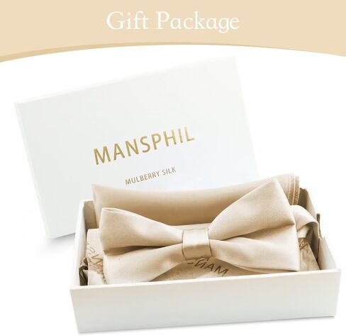MANSPHIL Champagne 100% Silk Pocket Squares Sets, Mens Handkerchief and Pocket Squares for Wedding Prom Event in Saudi Arabia