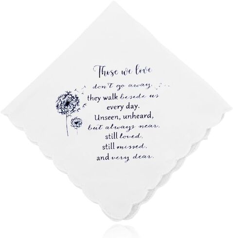 Wedding Handkerchiefs for Men Women Wedding Gifts Handkerchief Hankie for Family Memorial Funeral Favors for Guests Hanky in Kuwait