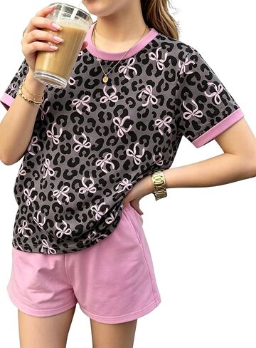 Girls Clothes Summer 2 Piece Outfits Cute Strawberry Lemon Shell Graphic Tee+ Striped Shorts Set Kids Clothing Sets in Saudi Arabia
