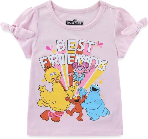 طقم قميص وشورت قصير الأكمام للفتيات من Sesame Street للأطفال الصغار in Kuwait