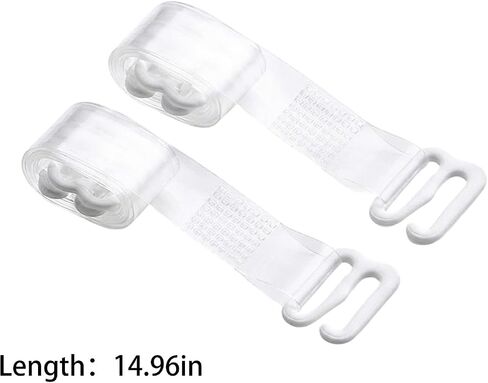 5 Pairs Clear Bra Straps, Invisible Transparent Replacement Shoulder Straps for Women, Adjustable Bra Strap Holders for Slipping, Ideal for Dance and Off-the-Shoulder Clothing in Saudi Arabia