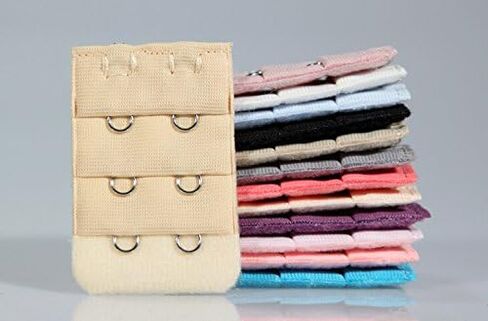 15Pcs Women Bra Extender 3 Rows 2 Hooks Bra Strap Assorted Colors in Kuwait