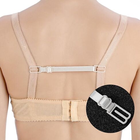 12Pieces Bra Strap Holder,Adjustable Bra Clips to Make Racerback Anti-Slip Bras Strap Clip Back Conceal Buckles for Women Bras Accessories in Saudi Arabia