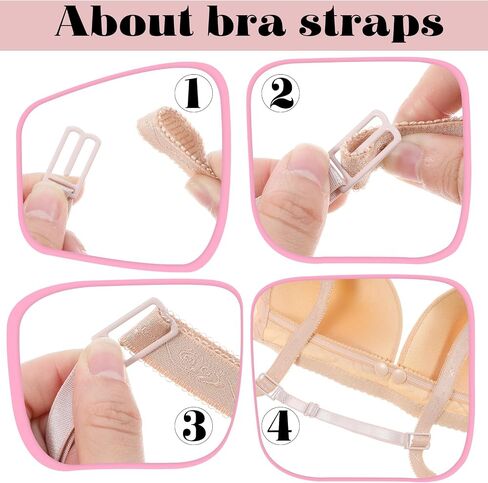 12Pieces Bra Strap Holder,Adjustable Bra Clips to Make Racerback Anti-Slip Bras Strap Clip Back Conceal Buckles for Women Bras Accessories in Saudi Arabia