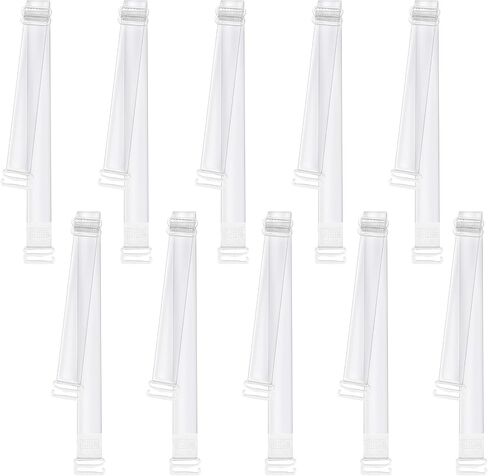 5 Pairs Invisible Clear Bra Straps, Adjustable Transparent Shoulder Straps Non-Slip Bra Strap with Metal Hooks in Kuwait