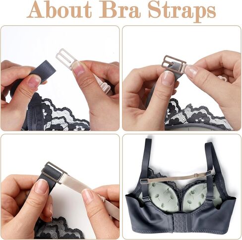 12 PCS Bra Strap Clips for Back, Bra Converter Clip to Hide Straps, Anti-Slip Bras Clips for Racerback Tank Tops, Dresses in Kuwait
