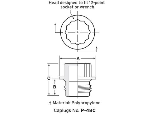 Caplugs 99394672 Plastic Threaded Plug for Pipe Fittings. P-28B, PE-HD, to plug thread size 1/4 NPT", Red (Pack of 200) in Saudi Arabia