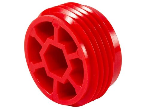 Caplugs 99394672 Plastic Threaded Plug for Pipe Fittings. P-28B, PE-HD, to plug thread size 1/4 NPT", Red (Pack of 200) in Saudi Arabia