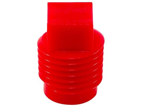 Caplugs 99394672 Plastic Threaded Plug for Pipe Fittings. P-28B, PE-HD, to plug thread size 1/4 NPT", Red (Pack of 200) in Saudi Arabia