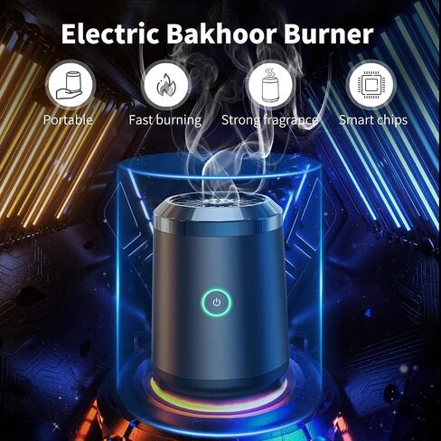 Portable Mini Incense Burner Bakhoor Rechargeable USB Aroma Diffuser Electric Arabic Incense Holder Muslim Home Decoration in Saudi Arabia