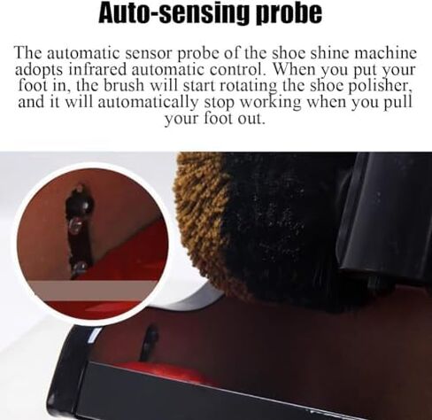 Commercial Electric Shoe Polishing Machine with Double Combination Brush, Automatic Induction and Low Noise for Hotel Bank in Kuwait