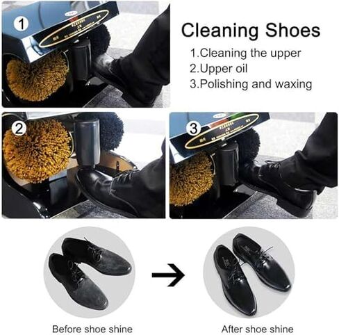 Commercial Electric Shoe Polishing Machine with Double Combination Brush, Automatic Induction and Low Noise for Hotel Bank in Kuwait