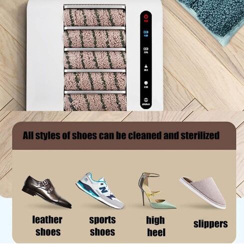 Automatic Shoe Polisher Machine - 260RPM Rechargeable Induction Cleaner, Waterless Sole Cleaning for Home & Office, Easy Shoe Care & Maintenance Device in Kuwait
